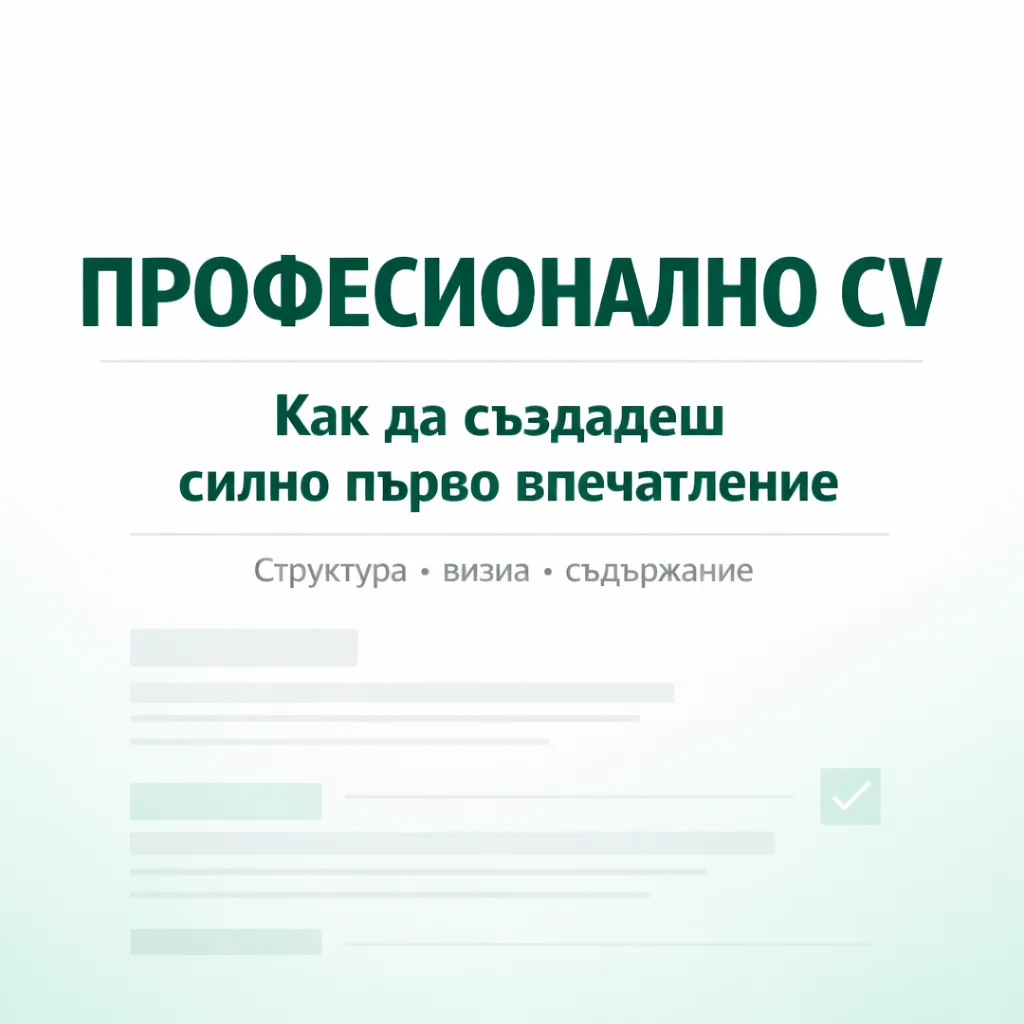 Как да създадеш професионално CV